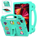 Custodia per tablet antiurto EVA per bambini con cavalletto, For iPad mini 1 / 2 / 3 / 4 / 5, For iPad Air / Air 2 / iPad 5 / 6 / Pro 9.7, For iPad Pro 11 2018 / 2020 / 2021, For iPad Air 2020 / 2022 10.9