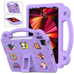 Custodia per tablet antiurto EVA per bambini con cavalletto, For iPad mini 1 / 2 / 3 / 4 / 5, For iPad Air / Air 2 / iPad 5 / 6 / Pro 9.7, For iPad Pro 11 2018 / 2020 / 2021, For iPad Air 2020 / 2022 10.9