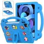 Custodia per tablet antiurto EVA per bambini con cavalletto, For iPad mini 1 / 2 / 3 / 4 / 5, For iPad Air / Air 2 / iPad 5 / 6 / Pro 9.7, For iPad Pro 11 2018 / 2020 / 2021, For iPad Air 2020 / 2022 10.9