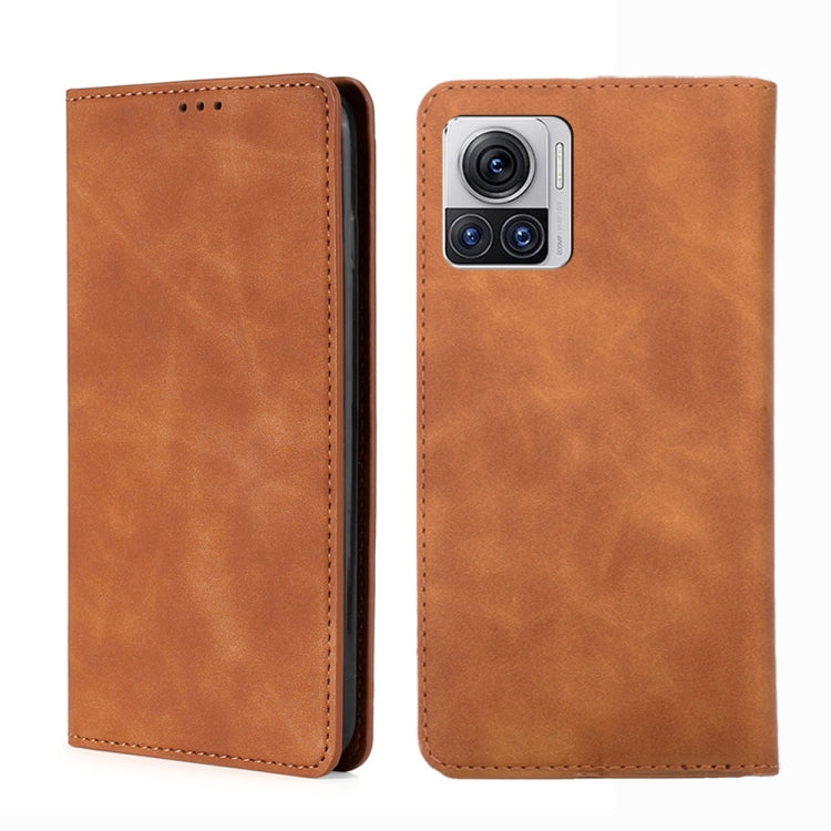 Custodia per telefono in pelle con vibrazione orizzontale magnetica Skin Feel, For Motorola Edge 30 Neo, For Motorola Edge 2022, For Motorola Edge 30 Ultra / Moto X30 Pro, For Sony Xperia 5 IV