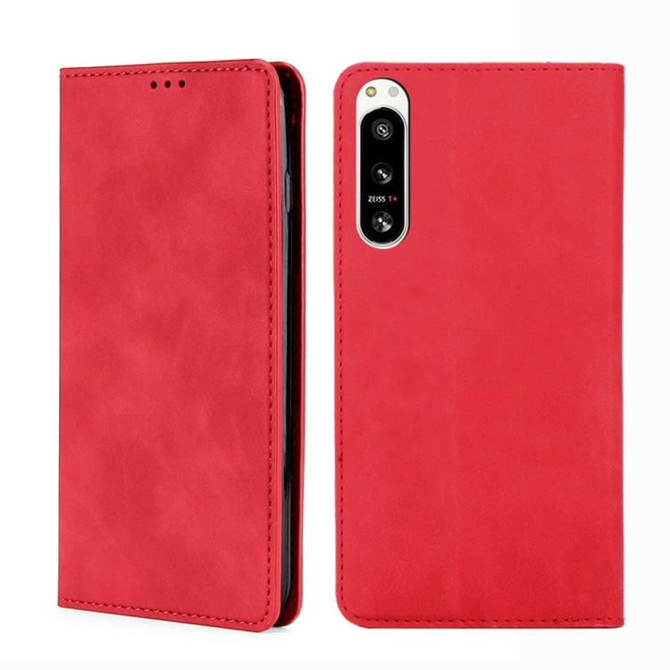 Custodia per telefono in pelle con vibrazione orizzontale magnetica Skin Feel, For Motorola Edge 30 Neo, For Motorola Edge 2022, For Motorola Edge 30 Ultra / Moto X30 Pro, For Sony Xperia 5 IV