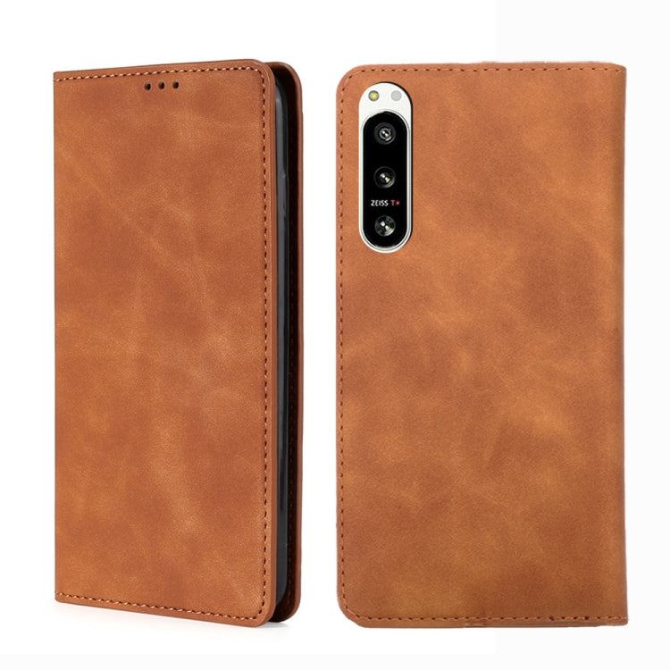 Custodia per telefono in pelle con vibrazione orizzontale magnetica Skin Feel, For Motorola Edge 30 Neo, For Motorola Edge 2022, For Motorola Edge 30 Ultra / Moto X30 Pro, For Sony Xperia 5 IV