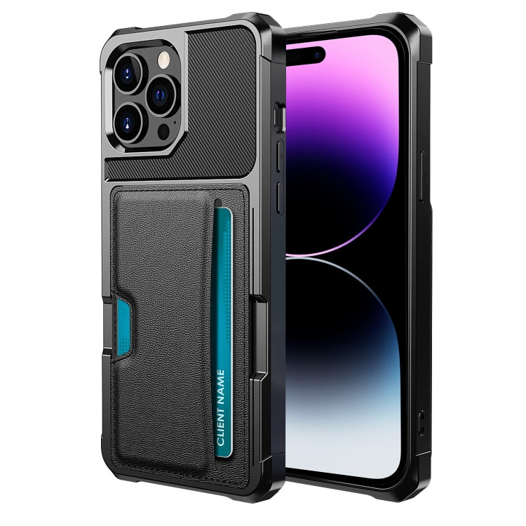 Custodia per telefono con supporto per slot per schede ZM02, For iPhone 14 Pro Max, For iPhone 14 Pro, For iPhone 14, For iPhone 14 Plus