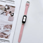 Cinturino in pelle con 8 fibbie, For Xiaomi Mi Band 3 / 4, For Xiaomi Mi Band  5 / 6, For Xiaomi Mi Band 7