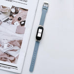 Cinturino in pelle con 8 fibbie, For Xiaomi Mi Band 3 / 4, For Xiaomi Mi Band  5 / 6, For Xiaomi Mi Band 7