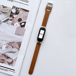 Cinturino in pelle con 8 fibbie, For Xiaomi Mi Band 3 / 4, For Xiaomi Mi Band  5 / 6, For Xiaomi Mi Band 7