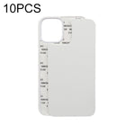 Custodia per telefono a sublimazione vuota 2D, For iPhone 14 10 PCS, For iPhone 14 Plus 10 PCS, For iPhone 14 Pro 10 PCS, For iPhone 14 Pro Max 10 PCS