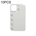 Custodia per telefono a sublimazione vuota 2D, For iPhone 14 10 PCS, For iPhone 14 Plus 10 PCS, For iPhone 14 Pro 10 PCS, For iPhone 14 Pro Max 10 PCS