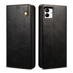 Custodia per telefono in pelle con trama di cavallo pazzo in cera d'olio, For vivo V25, For Samsung Galaxy A04 4G