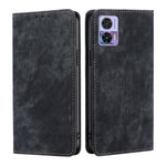 Custodia per telefono in pelle magnetica con spazzola antifurto RFID, For Motorola Edge 30 Neo, For Motorola Edge 2022, For Motorola Moto X30 Pro 5G / Edge 30 Ultra, For Sony Xperia 5 IV