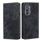 Custodia per telefono in pelle magnetica con spazzola antifurto RFID, For Motorola Edge 30 Neo, For Motorola Edge 2022, For Motorola Moto X30 Pro 5G / Edge 30 Ultra, For Sony Xperia 5 IV