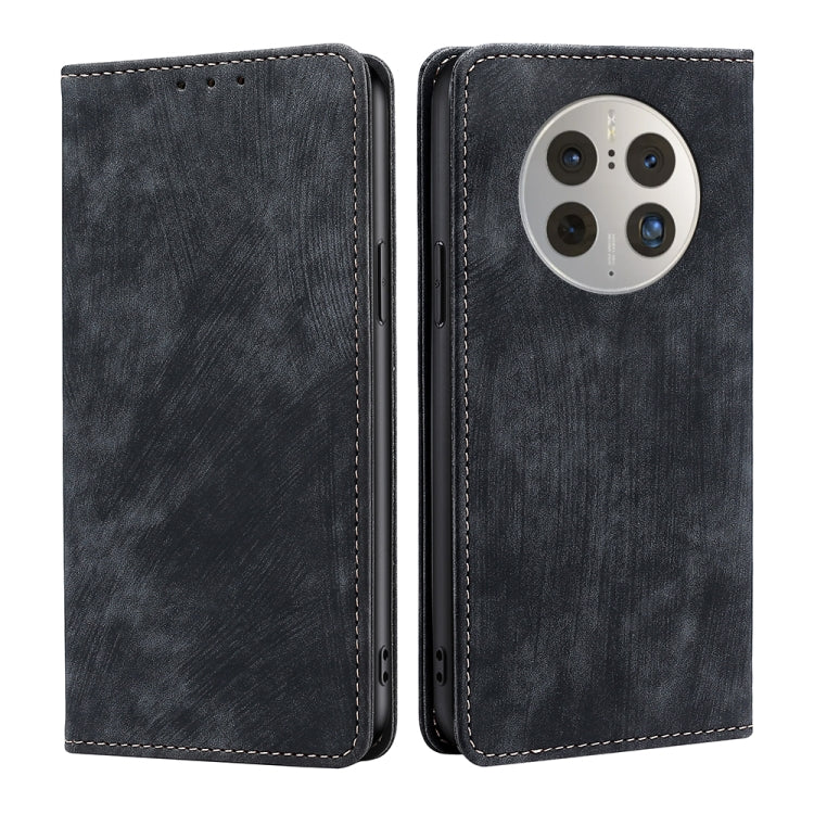 Custodia per telefono in pelle magnetica con spazzola antifurto RFID, For Huawei Mate 50, For Huawei Mate 50 Pro, For Samsung Galaxy A23e/A22e