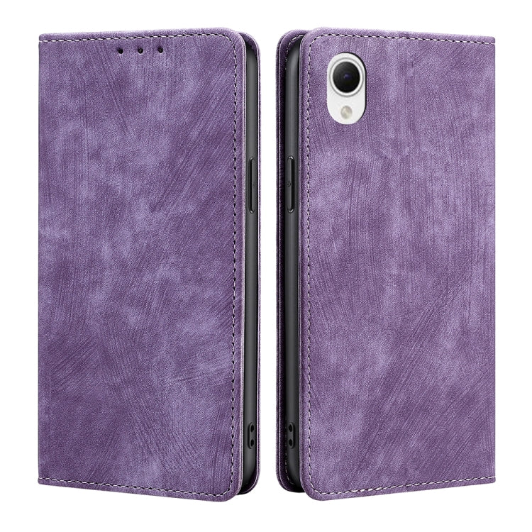 Custodia per telefono in pelle magnetica con spazzola antifurto RFID, For Huawei Mate 50, For Huawei Mate 50 Pro, For Samsung Galaxy A23e/A22e