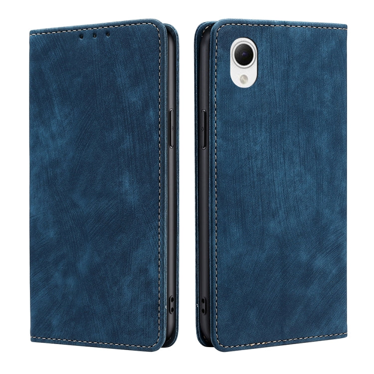 Custodia per telefono in pelle magnetica con spazzola antifurto RFID, For Huawei Mate 50, For Huawei Mate 50 Pro, For Samsung Galaxy A23e/A22e