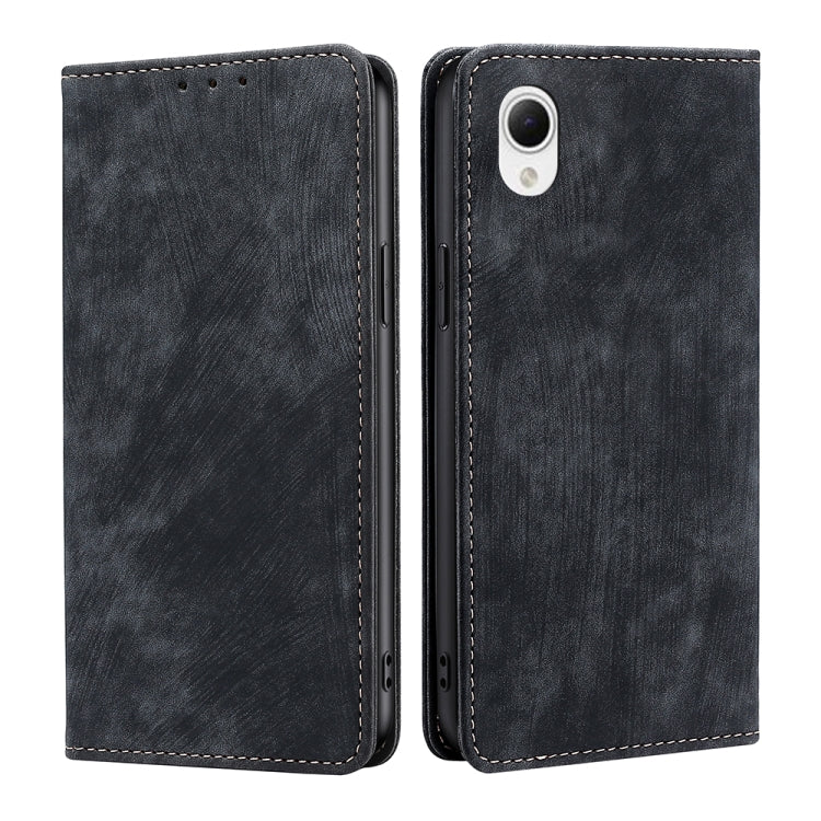 Custodia per telefono in pelle magnetica con spazzola antifurto RFID, For Huawei Mate 50, For Huawei Mate 50 Pro, For Samsung Galaxy A23e/A22e