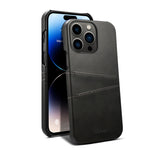 Custodia per telefono con slot per schede di trama in vitello Suteni, For iPhone 14, For iPhone 14 Plus, For iPhone 14 Pro, For iPhone 14 Pro Max