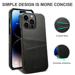 Custodia per telefono con slot per schede di trama in vitello Suteni, For iPhone 14, For iPhone 14 Plus, For iPhone 14 Pro, For iPhone 14 Pro Max