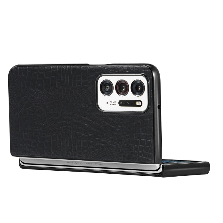 Custodia PC + PU antiurto in coccodrillo, For OPPO Find N, For vivo X Fold, For Huawei P50 Pocket