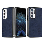 Custodia PC + PU antiurto in coccodrillo, For OPPO Find N, For vivo X Fold, For Huawei P50 Pocket