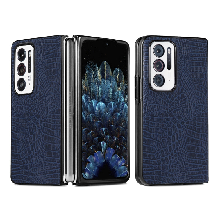 Custodia PC + PU antiurto in coccodrillo, For OPPO Find N, For vivo X Fold, For Huawei P50 Pocket