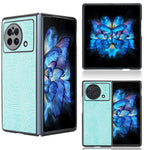 Custodia PC + PU antiurto in coccodrillo, For OPPO Find N, For vivo X Fold, For Huawei P50 Pocket