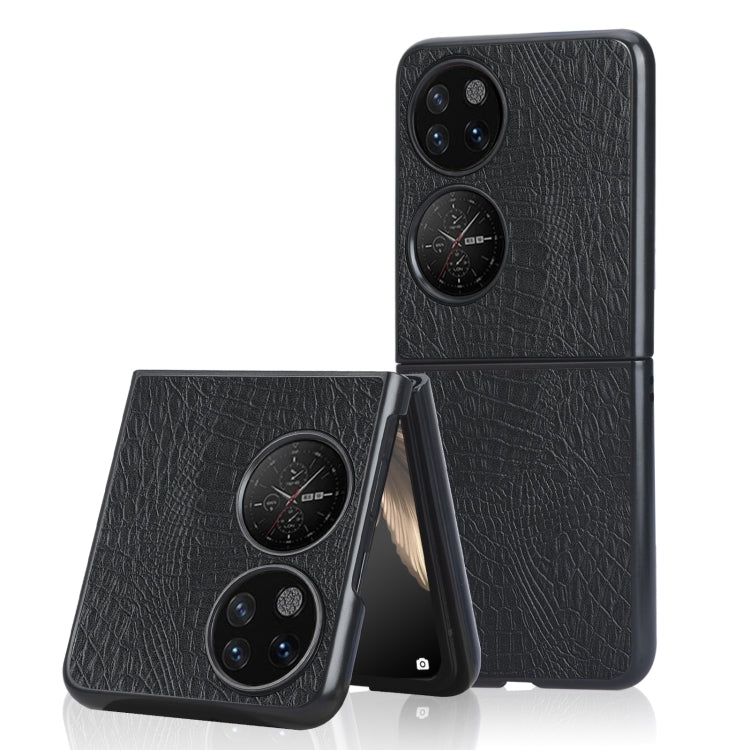 Custodia PC + PU antiurto in coccodrillo, For OPPO Find N, For vivo X Fold, For Huawei P50 Pocket
