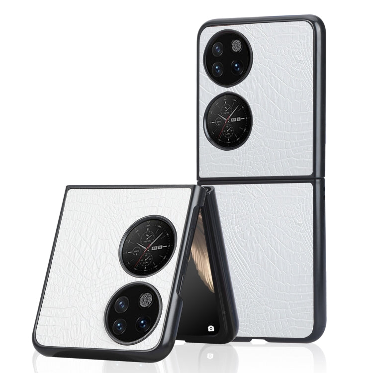 Custodia PC + PU antiurto in coccodrillo, For OPPO Find N, For vivo X Fold, For Huawei P50 Pocket