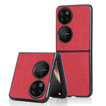 Custodia PC + PU antiurto in coccodrillo, For OPPO Find N, For vivo X Fold, For Huawei P50 Pocket