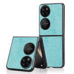Custodia PC + PU antiurto in coccodrillo, For OPPO Find N, For vivo X Fold, For Huawei P50 Pocket