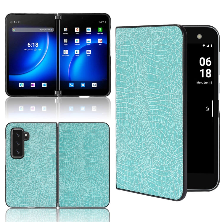 Custodia PC + PU antiurto in coccodrillo, For Sony Xperia Ace III, For Microsoft Surface Duo 2