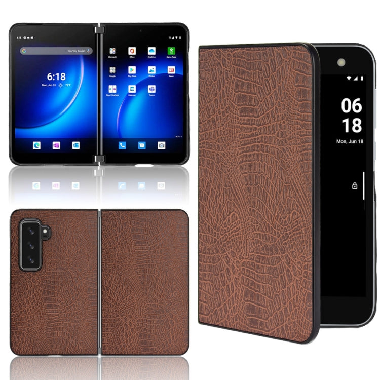 Custodia PC + PU antiurto in coccodrillo, For Sony Xperia Ace III, For Microsoft Surface Duo 2