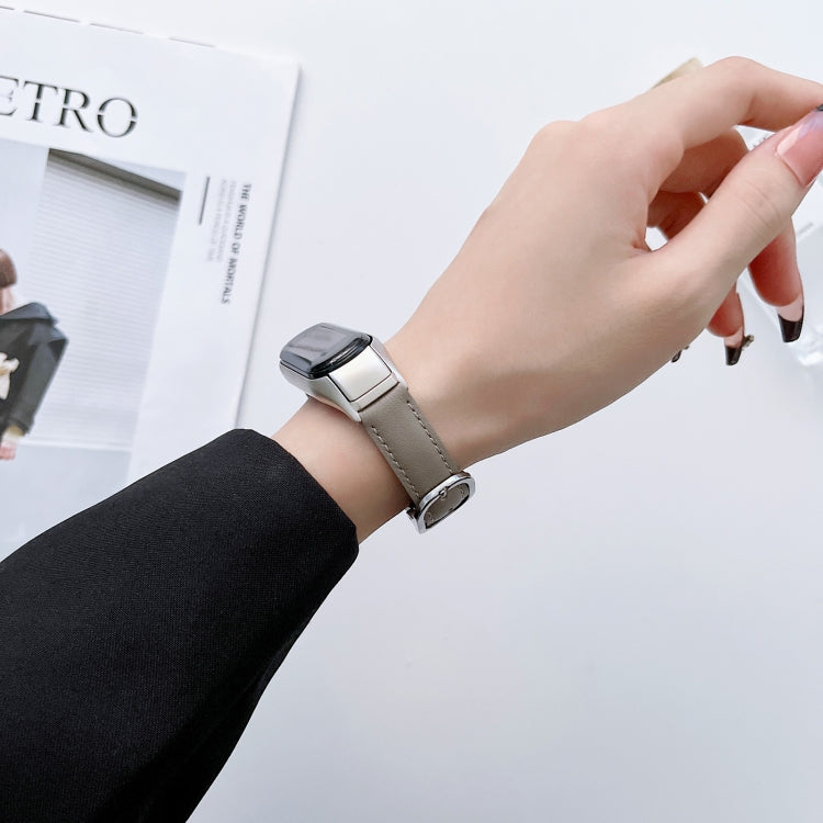 Cinturino in pelle per Xiaomi Mi Band 5 e 6