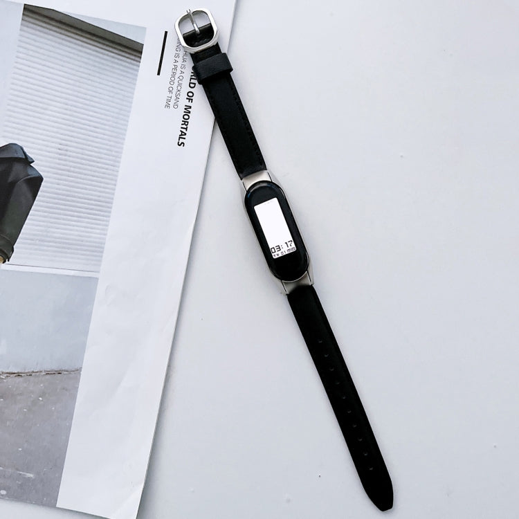 Cinturino in pelle per Xiaomi Mi Band 5 e 6