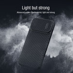 Custodia per telefono Camshield in fibra sintetica NILLKIN, For iPhone 14, For iPhone 14 Plus, For iPhone 14 Pro, For iPhone 14 Pro Max