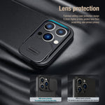 Custodia per telefono in pelle NILLKIN serie QIN Pro, For iPhone 14, For iPhone 14 Plus, For iPhone 14 Pro, For iPhone 14 Pro Max