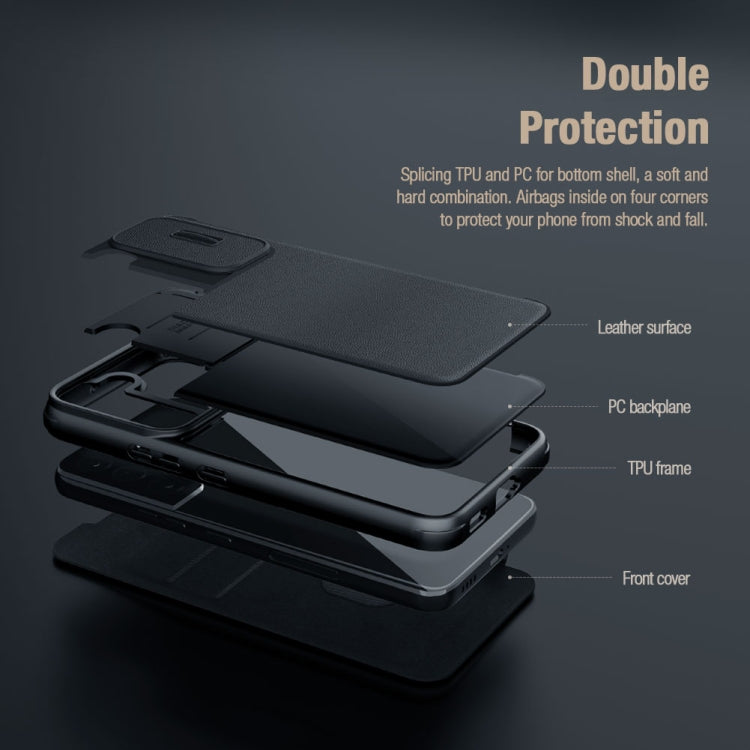 Custodia per telefono in pelle NILLKIN serie QIN Pro, For iPhone 14, For iPhone 14 Plus, For iPhone 14 Pro, For iPhone 14 Pro Max
