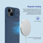 Custodia per telefono in silicone liquido NILLKIN CamShield MagSafe, For iPhone 14 Pro, For iPhone 14, For iPhone 14 Plus, For iPhone 14 Pro Max
