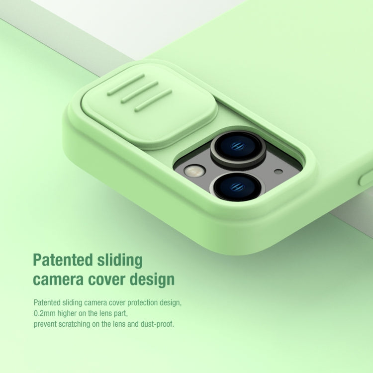 Custodia per telefono in silicone liquido CamShield NILLKIN, For iPhone 14, For iPhone 14 Plus, For iPhone 14 Pro, For iPhone 14 Pro Max