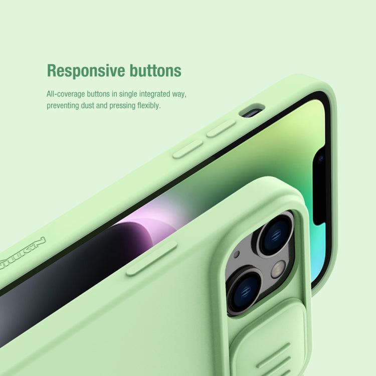 Custodia per telefono in silicone liquido CamShield NILLKIN, For iPhone 14, For iPhone 14 Plus, For iPhone 14 Pro, For iPhone 14 Pro Max