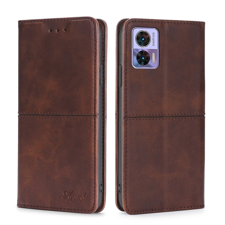 Custodia per telefono in pelle a vibrazione orizzontale magnetica con trama di mucca, For Motorola Edge 30 Neo, For Motorola Edge 2022, For Motorola Moto X30 Pro 5G / Edge 30 Ultra, For Sony Xperia 5 IV