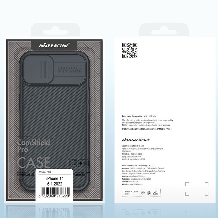 Custodia protettiva per telefono NILLKIN CamShield Pro, For iPhone 14, For iPhone 14 Pro, For iPhone 14 Plus, For iPhone 14 Pro Max
