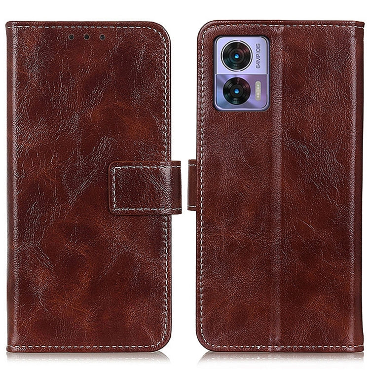 Cassa del telefono in pelle con texture retrò Crazy Horse, For Motorola Edge 30 Lite / Edge 30 Neo, For Xiaomi Redmi A1