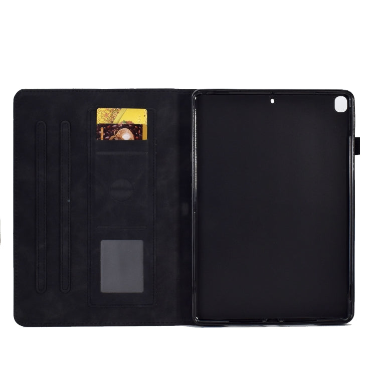 Custodia Smart in pelle per tablet con flip in rilievo, For iPad 10.2 / Air 10.5 2019, For iPad Air 2022 / 2020 10.9, For iPad mini 2024 / mini 6, For iPad 9.7 2018&2017 / Air 2 / Air