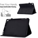 Custodia Smart in pelle per tablet con flip in rilievo, For iPad 10.2 / Air 10.5 2019, For iPad Air 2022 / 2020 10.9, For iPad mini 2024 / mini 6, For iPad 9.7 2018&2017 / Air 2 / Air