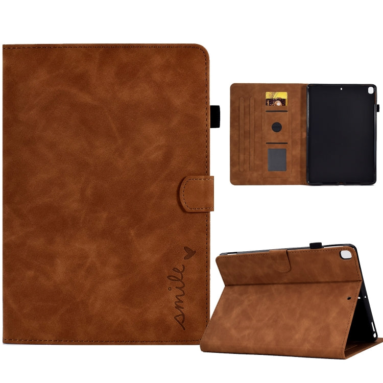 Custodia Smart in pelle per tablet con flip in rilievo, For iPad 10.2 / Air 10.5 2019, For iPad Air 2022 / 2020 10.9, For iPad mini 2024 / mini 6, For iPad 9.7 2018&2017 / Air 2 / Air
