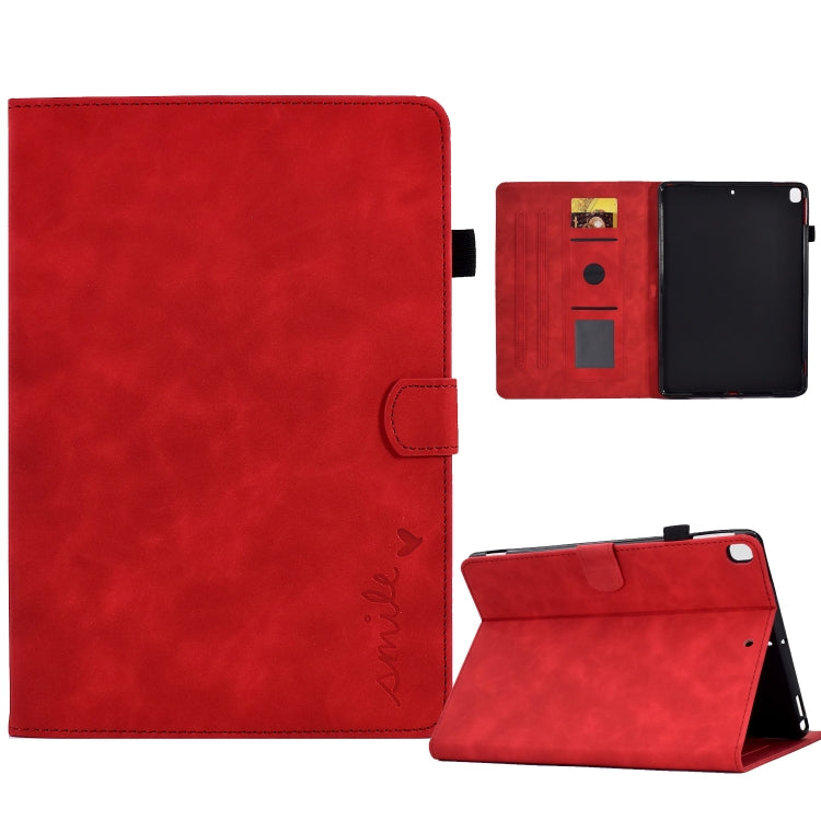 Custodia Smart in pelle per tablet con flip in rilievo, For iPad 10.2 / Air 10.5 2019, For iPad Air 2022 / 2020 10.9, For iPad mini 2024 / mini 6, For iPad 9.7 2018&2017 / Air 2 / Air
