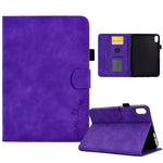 Custodia Smart in pelle per tablet con flip in rilievo, For iPad 10.2 / Air 10.5 2019, For iPad Air 2022 / 2020 10.9, For iPad mini 2024 / mini 6, For iPad 9.7 2018&2017 / Air 2 / Air