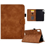 Custodia Smart in pelle per tablet con flip in rilievo, For iPad 10.2 / Air 10.5 2019, For iPad Air 2022 / 2020 10.9, For iPad mini 2024 / mini 6, For iPad 9.7 2018&2017 / Air 2 / Air