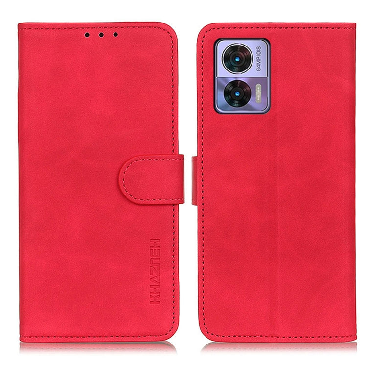 KHAZNEH Custodia per telefono in pelle con trama retrò, For Motorola Edge 30 Lite / Edge 30 Neo, For Realme 9i 5G / 10 5G, For ZTE Blade A72 5G, For ZTE Blade V40S, For Xiaomi Redmi A1