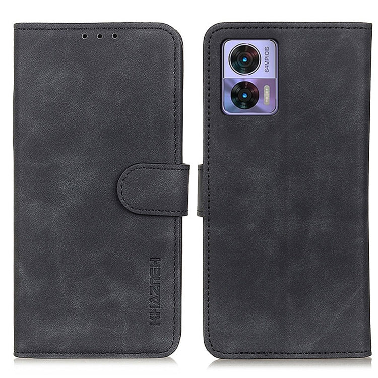 KHAZNEH Custodia per telefono in pelle con trama retrò, For Motorola Edge 30 Lite / Edge 30 Neo, For Realme 9i 5G / 10 5G, For ZTE Blade A72 5G, For ZTE Blade V40S, For Xiaomi Redmi A1